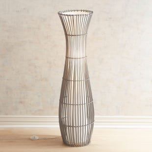 Sea Isle Gray Washed Floor Lamp