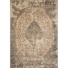 Magnolia Home Evie Spice & Multi Medallion 6'4"x9'2