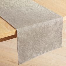 Woven Sheen Platinum 72" Table Runner
