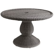 Sunset Pier 48" Gray Round Dining Table
