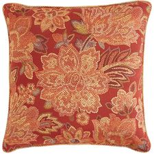 Oversized Rosewood Floral Pillow