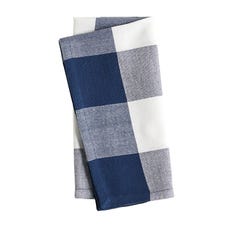 Navy Buffalo Check Napkin Set