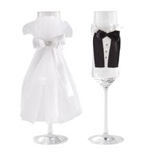 Bride & Groom Glass Huggers