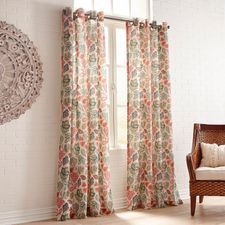 Macie Multifloral Grommet Curtain