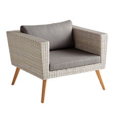 Bari Gray Deluxe Chair with Cushions