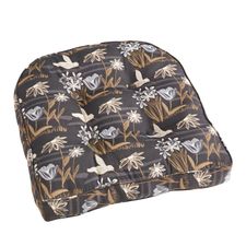 Large Contour Chair Cushion in Twilight Bird