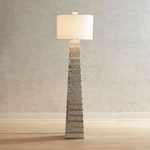 Heidi Wood & Mosaic Floor Lamp
