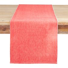Ribbed Red 72" Table Runner