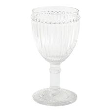 Clear Pressed Glass Goblet