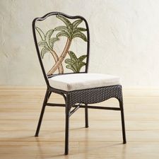 Palm Tree Woven Dining Chair