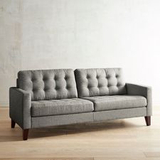 Nyle Black & White Tweed Sofa