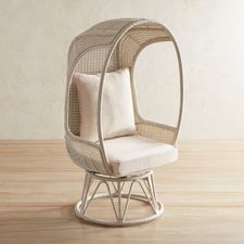 Parchment Swivel Chair