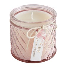 Pink Champagne Small Filled Candle