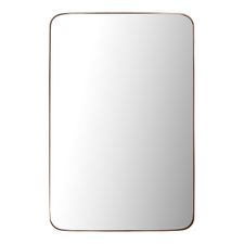 Golden Rounded Edge Mirror