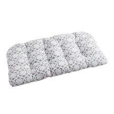 Pretzel Large Contour Settee Cushion in Gray