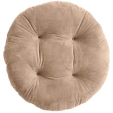 Plush Khaki Papasan Stool Cushion