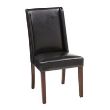 Owen Black Faux Leather Dining Chair 