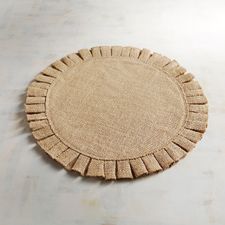 Burlap Ruffle Placemat