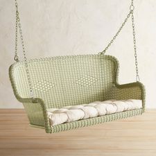 Coco Cove Light Green Porch Swing