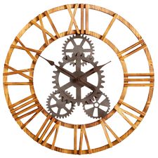 Wooden Gear Wall Clock