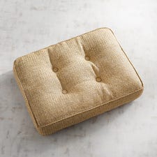 Tufted Ottoman Cushion in Carmela Natural