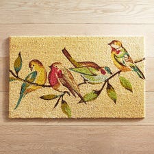 Birdies on Branch Doormat