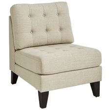 Nyle Stone Gray Armless Chair