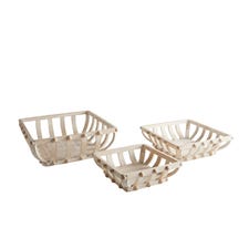 Wooden Baskets Set of 3