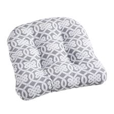 Pretzel Standard Contour Chair Cushion in Gray