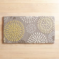 Cloud Step® Pinwheel Gray Memory Foam Rug