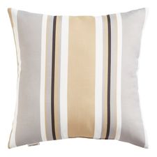 Multi Striped Tan Pillow