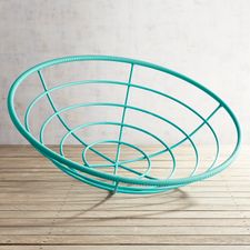 Outdoor Peacock Blue Papasan Chair Bowl