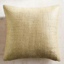 Metallic Gold Basketweave Pillow