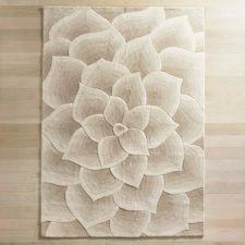 Rose Tufted Ivory Rug