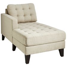 Nyle Stone Gray Left Arm Facing Chaise