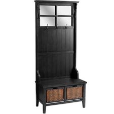 Alcott Rubbed Black Hall Tree