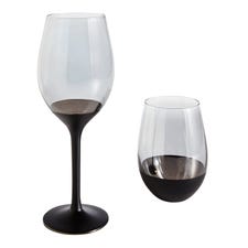 Smoke Black Wine Glasses