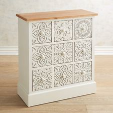 Carved 7-Drawer Chest