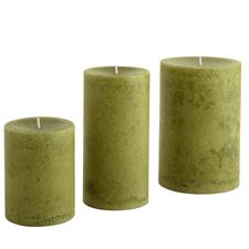 Citrus Cilantro® Mottled Pillar Candles