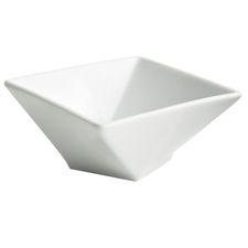 Luminous Porcelain Sculpted White Dip Bowl