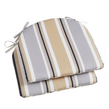 2 Pack Tan Multi Contour Dining Cushion 