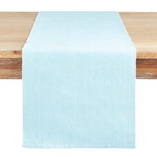 Ribbed Turquoise 72" Table Runner