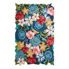 Figural Floral Rug