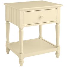 Cottage Antique White Nightstand