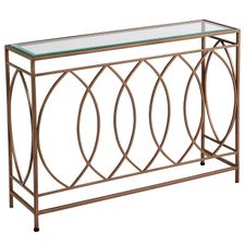 Elana Bronze Iron Console Table