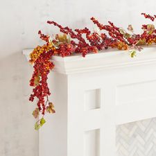 Faux Fall Berry 6' Garland
