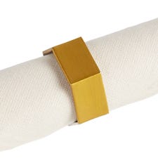 Gold & Silver Hexagon Napkin Ring
