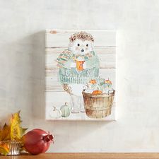 Hello Fall Hedgehog Wall Decor