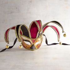 Jester Harlequin Italian Masquerade Columbina Mask