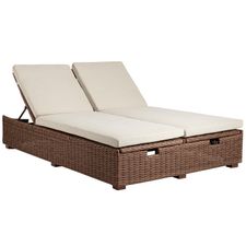 Echo Beach Latte Double Chaise Lounge